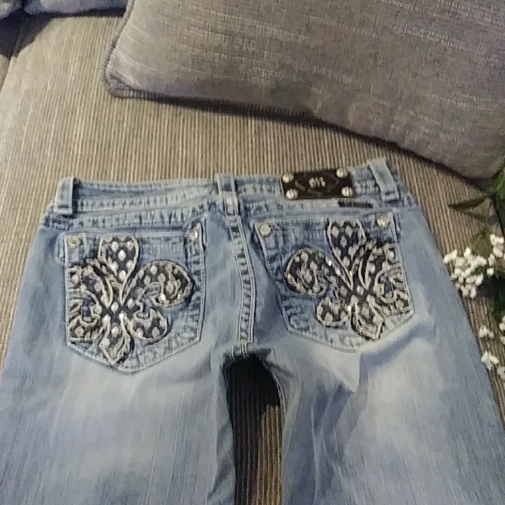 Miss Me "fleur de le" skinny jeans size 31